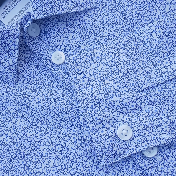 Van Husen Boys Floral Print Shirt - Picture 4 of 15